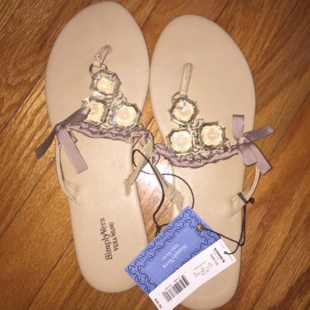 Vera Wang Crystal Sandals